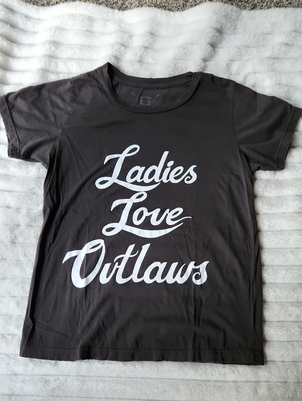 Bandit Brand - Ladies Love Outlaws -Black Graphic Tee - Women's Top